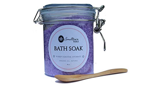 Lavender Bath Salts for Relaxation – Premium Bath and Body Gift for Women – Organic All Natural Mineral Spa at Home