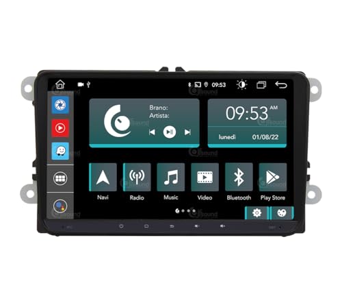 Personalisiertes Autoradio für Volkswagen Golf Sharan Tiguan Android GPS Bluetooth WiFi USB DAB+ Touchscreen 9" 8core Carplay AndroidAuto