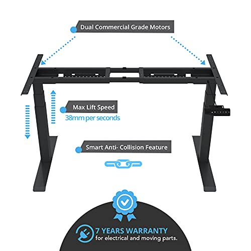Magnus Now Hilo Sit Stand Desk Base Frame with Adjustable Height for
