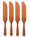 RAINBOW Wooden Butter Knife Cheese Spreaders, set of 4