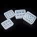 Mtlee 4 Pieces Round Square Silicone Bead Molds with Holes Resin Jewelry Making DIY Craft Tools and 4 Pieces Transparent Pipettes
