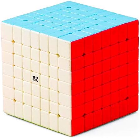 D Eternal QiYi QiXing S 7x7 High Speed Stickerless Magic Rubix Cube,Multicolor