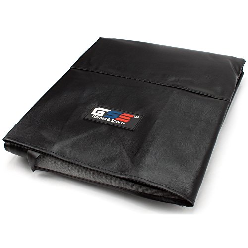 GSE Games & Sports 8-Foot Black Heavy Duty Leatherette Billiard Table Dust Cover Pool Table Cover by GSE