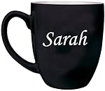 ANY TEXT Custom Engraved Coffee Mug, Laser Engraved Personalized Ceramic Coffee Cup - BM01