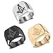 316L Stainless Steel Masonic Ring for Men Master Masonic Signet Ring Mason Ring Jewelry (S12)