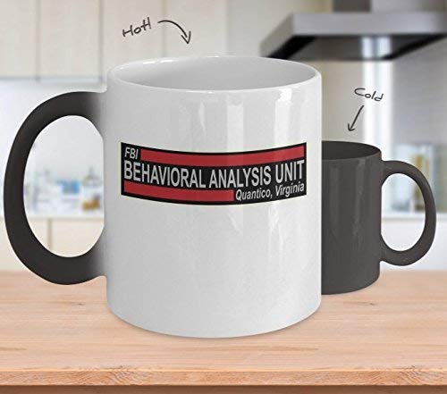 Mom and Dad Mug Behavioral Analysis Unit Coffee Mug Cup (Heating, Color Changing Mug) BAU Criminal Minds Tv Show Spencer Reid Gift Decor Shirt Accessories Merchandise Decal