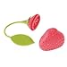 SODIAL(R) Strawberry Design Silicone Tea Infuser Strainer - Red and Green/Suitable for Use in Teapot, Teacup and More-A Wonderful Gift for An Avid Tea Drinker