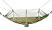 OJA Camping Hammocks-Portable Hammock with Mosquito Net, Lightweight Parachute Nylon Fabric Hammock Travel Bed wiht 2 x Carabiners and Straps for Backpacking, Travel, Beach, Yard