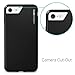iPhone 8 Case/iPhone 7 Case, CaseCrown Lux Glider Case (Jet Black) w/Glossy Finish & Felt Interior