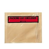 3M Top Print Packing List Envelope PLE-T1 PL, 4-1/2