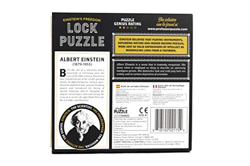 The Einstein Collection Lock Puzzle - Tricky padlock brain game - Professor Puzzle 3D Brain Teaser Puzzles. - Thumbnail 6