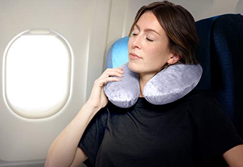 Comfort Master Travel Pillow; Get Wrapped in Extreme Comfort with Firm Durable Memory Foam - Relax and Sleep Soundly while Traveling, in Office, or at Home - Offers Neck Support for Post-Op Patients - Thumbnail 2