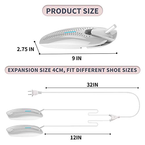 KOODER Shoe Dryer,Boot dryer,Portable Shoes Dryer and Glove Warmer