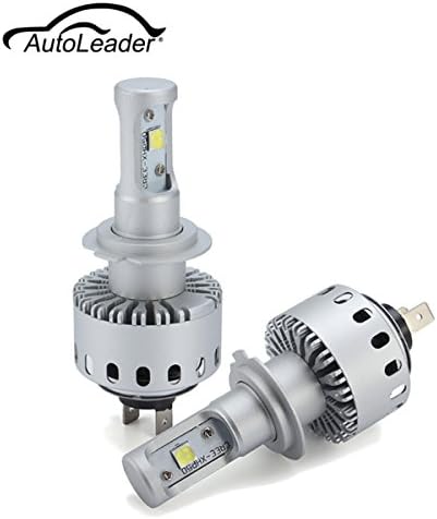 AutoLeader New 7S Car LED Headlight Bulbs Hi-lo Beam Automobiles CREE-XHP-50 40W 8000LM Car Styling Headlights Conversion Kit 6500K 50000hrs DC12-24V H7