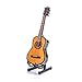 Wooden Maple Mini Ornaments Guitar Musical Instrument Miniature Dollhouse Model Home decoration with Holder( 5.1 inch / 13 CM)