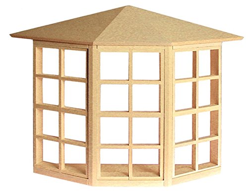 Dollhouse Miniature 24-Light Bay Window