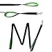 Mighty Paw Dual Handle Dog Leash - Reflective Pet Lead with Two Handles - 6 Foot (Grey/Green)