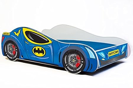 Kinderbett bett auto BATCAR Größe 160x80 cm mit einer Matratze