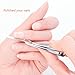 2 Pcs Sharp Metal Fingernail Nail Clippers Cutters Silver Tone