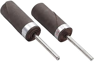Utoolmart Sandpaper Sticks Cylinder Abrasive Polishing Grinding Mounted Point 400 Grits 2 Pcs