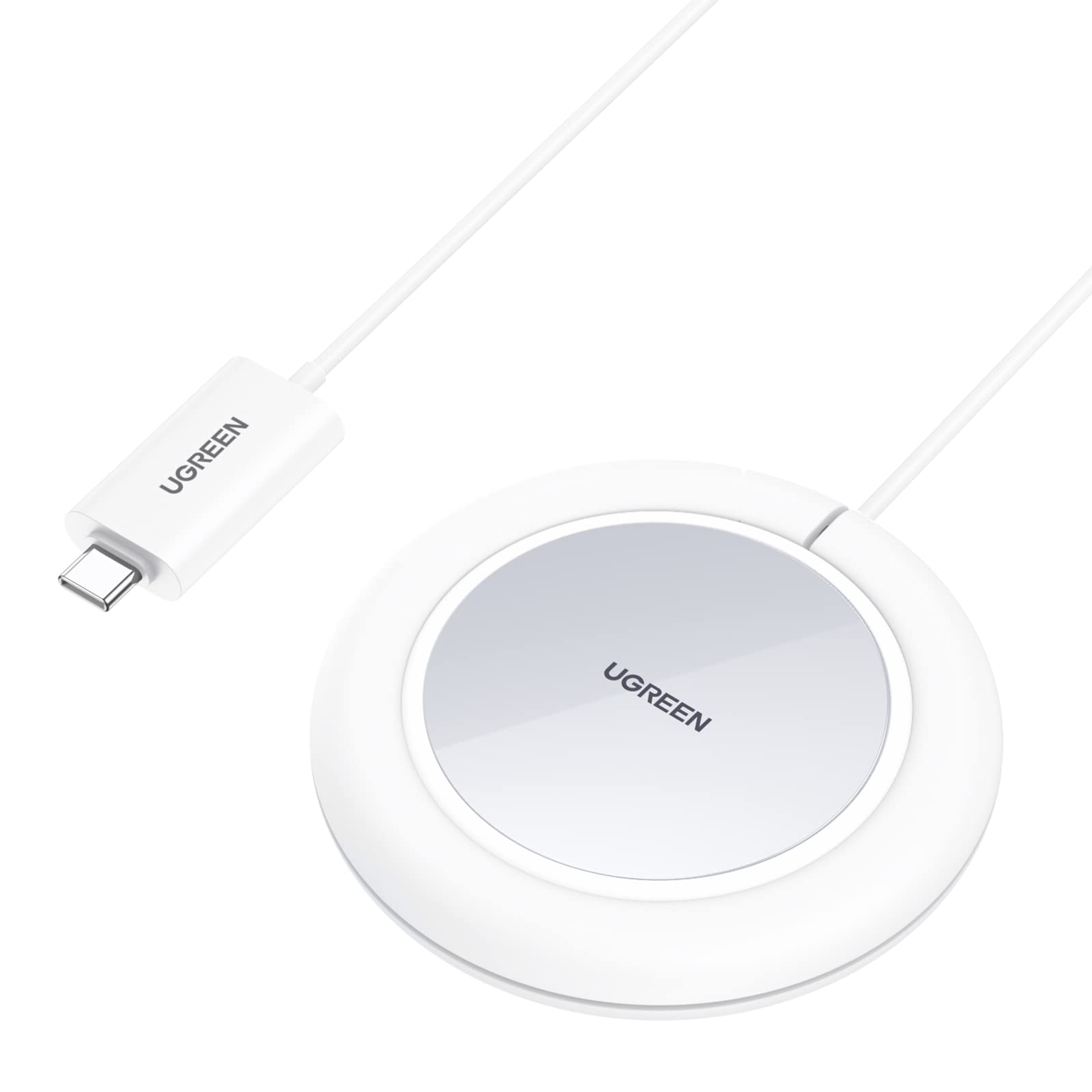 UGREEN 15W Magnetic Wireless Charger MFi Certified Qi Fast Charging Pad Station Compatible iPhone 14, 14 Pro, 14 Pro Max, 13, 13 Mini, 12, 12 Pro Max, 12 Mini, 11 Pro, etc.