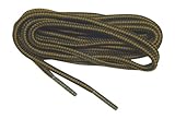 Rugged Wear Brown-black Round Boot Laces Shoelaces - 2 Pair Pack