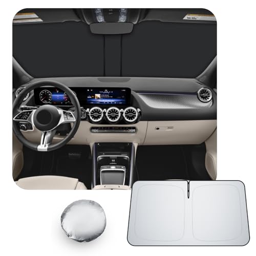 [Upgrade] CDEFG Compatible with Mercedes Benz GLA H247 2020-2026 / EQA 2022-2026 Sun Visor Covers Front Sun Visor Acoustic Windscreen Car Sun Visor Accessories