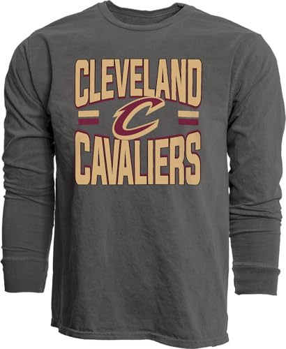 Cleveland Cavaliers NBA Officially Licensed Long Sleeve T-Shirt Ringspun Bold B…