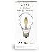 AriusTek A19 8W LED Filament Light Bulb Soft White 2700K, 75-watt Equivalent