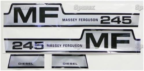 Compatible with Massey Ferguson MF-245 Hood Decal Set