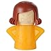 Home-X Steam'n Mama Microwave Cleaner. Orange Body and Brown Hair