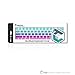 TOP CASE Faded Ombre Series Light Blue & Purple Silicone Keyboard Cover Skin Compatible with MacBook Air 11