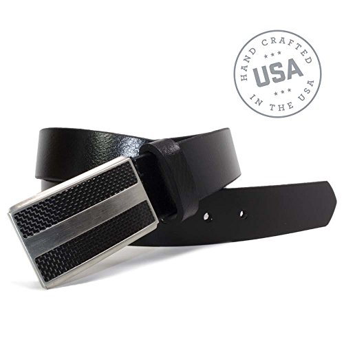 Nickel Free Titanium-Carbon Fiber Belt, Black 36"