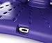 HCHA iPad 2 3 4 Kids Proof Case Shockproof Light Weight EVA Foam Protective Cover Case for Kids Carrying Handle Friendly Case for Apple iPad 2 / 3 / 4 9.7 Inch (Butterfly Purple)