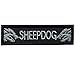 SpaceAuto Decorative Sheepdog Embroidered Military Tactical Morale Patch Tag 3.74