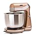 Dash Stand Mixer (Electric Mixer for Everyday Use): 6 Speed Stand Mixer with 3 qt Stainless Steel Mixing Bowl, Dough Hooks & Mixer Beaters for Dressings, Frosting, Meringues & More - Copper
