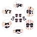 Kuxuan Girl's CIRA Pink Protective Gear Set Including Knee Pads Elbow Pads and Wrist Guards, for Kid Multi Sports Uses: Skateboarding, Roller Skating, Cycling, Balance Biking, and Scooter - Medium