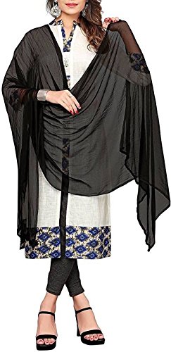 youthquake women's faux georgette dupatta combo pack (set of 5)