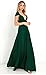 JET-BOND Night Dress Multi-Way Wrap Camisoles Halter Floor Long Dress High Elasticity FS41 (S, Green)