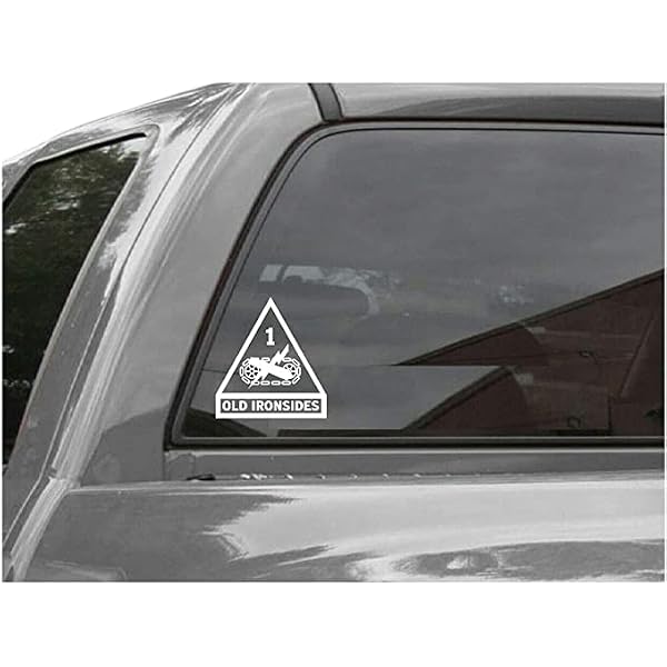 1st Armored Division (Old Ironsides) Clear Decal