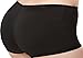 Pelisy Seamless Padded Butt Lifter Panties Hip Enhancer With Removable Pads Womens Boy Shorts Black M