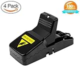 ONSON Mouse Trap, Mice\Rat Trap Snap Humane Power Rodent Killer, Best Mouse Catcher, Effective Sensitive Reusable Durable and Sanitary traps (4Pack)