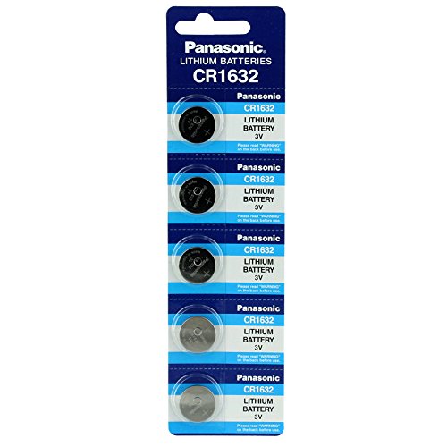Panasonic cr1632 3v lithium battery 1pack (5pcs) single…