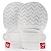 Goumikids Goumimitts Stay On Scratch Mittens, 1 pair Chevron (Cream) 0-3 months
