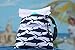 Lunchskins Reusable Quart Bag, Navy Shark