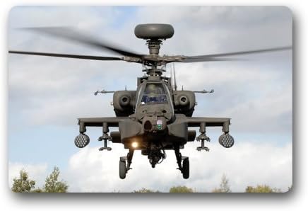 Custom cool US Military Helicopter Stain Resistant Color Indoor/outdoor Floor Mat Doormat(23.6 X 15.7 Inch)