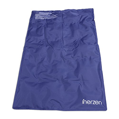 Inerzen Hot and Cold Full Body and Back Reusable Therapy Gel Pad - Relief for Stomach Aches Pain, Tension, Sprains, Cramps, Stress, Swelling (Large - 14" x 22")