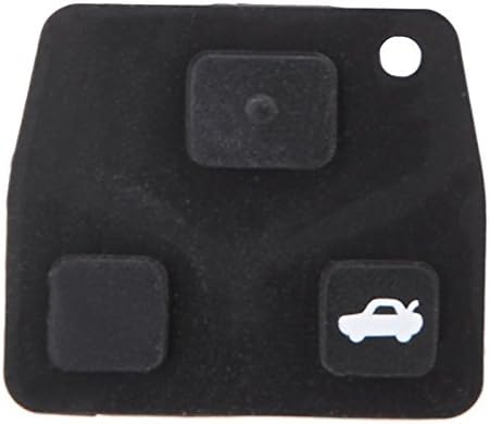 REFURBISHHOUSE 3 Buttons Remote Key Repair Kit Case Fob Button Pad Rubber for Toyota Avensis