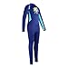Layatone Neoprene Wetsuit for Kids Boys Girls Back Zipper shorty Child Wetsuits-UV Protection (Blue, 12-13 years old)