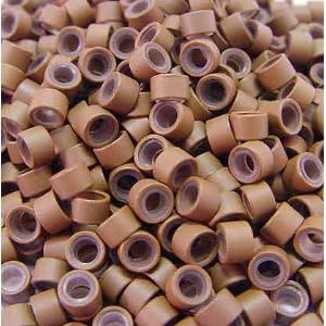 500 PCS 4.5mm Small Silicone Lined Micro Rings Links Beads Linkies For I Bonded Tip Stick Glue Hair Extensions